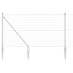 Recinzione in rete saldata zincata 10 x 0,8 m