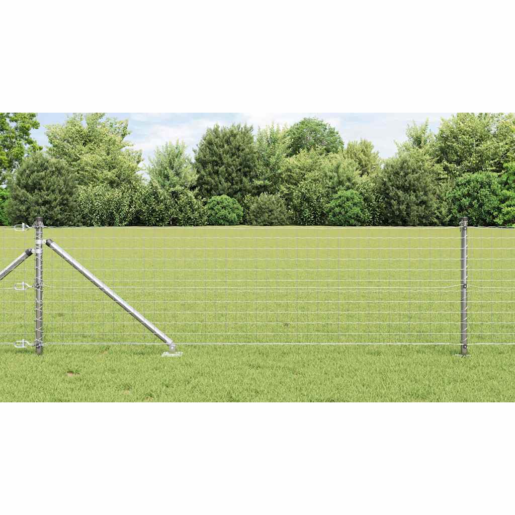 Recinzione in rete saldata zincata 25 x 0,4 m con punte