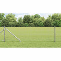 Recinzione in rete saldata zincata 25 x 0,6 m con punte