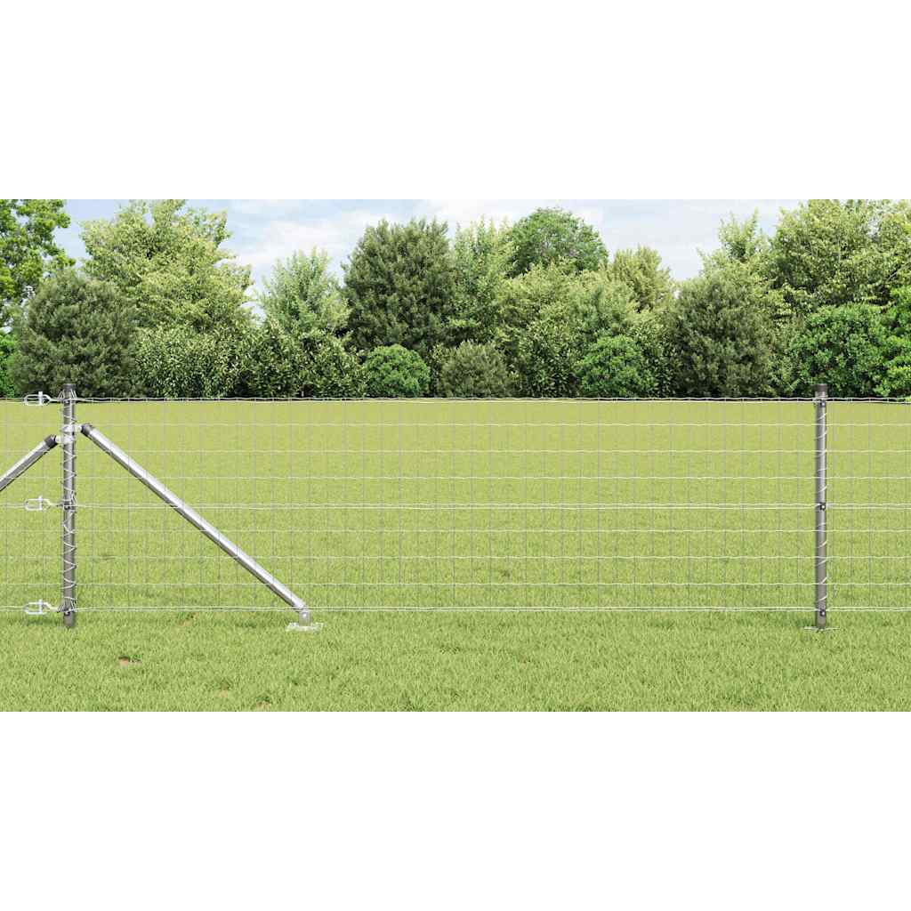 Recinzione in rete saldata zincata 25 x 0,4 m con punte