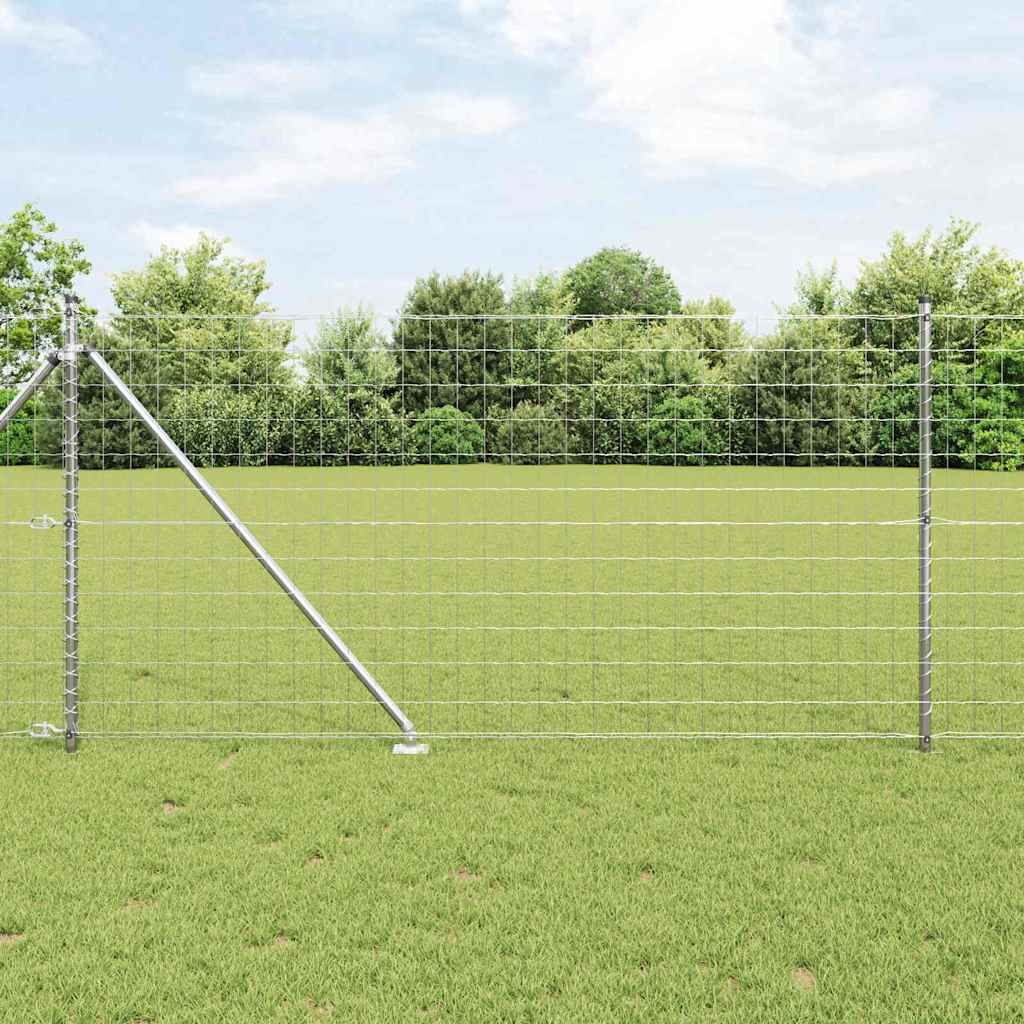Recinzione in rete saldata con punte 25 x 1 m acciaio zincato