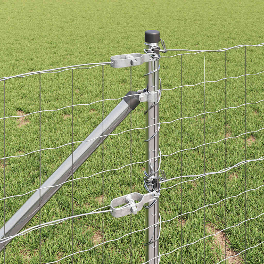 Recinzione in rete saldata zincata 10 x 0,8 m