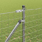 Recinzione in rete saldata zincata 10 x 1,2 m con pali e picchetti