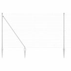 Recinzione in rete saldata zincata 10 x 1,5 m con pali