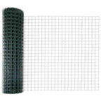 Recinzione Metallica Saldata con Base in Cemento 10 x 0,8 m - Acciaio PVC Verde