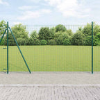 Recinzione Metallica Elettrosaldata 10 x 1,4 m con Base in Cemento
