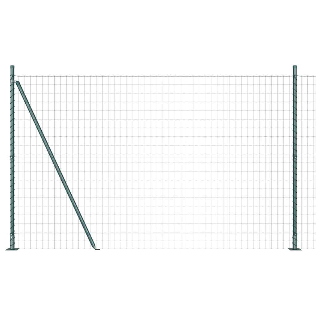 Recinzione Metallica Saldato con Base in Cemento 10 x 1,6 m