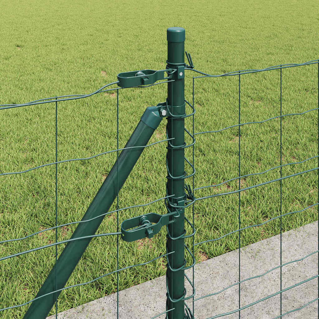 Recinzione Metallica Saldata con Base in Cemento 10 x 0,4 m Verde