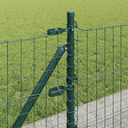 Recinzione Metallica Saldata con Base in Cemento 25 x 0,4 m Verde