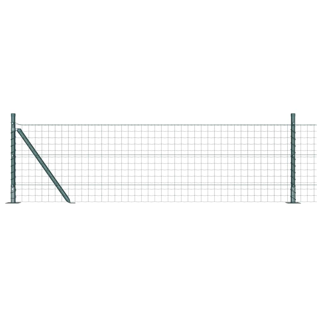 Recinzione Metallica Saldato con Base in Cemento 25x0,6 m