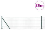 Recinzione Metallica Saldato con Base in Cemento 25 x 0,6 m