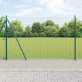 Recinzione Metallica Saldato con Base in Cemento 25 x 1,2 m