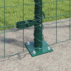 Recinzione Metallica Saldato con Base in Cemento 25x1,2 m