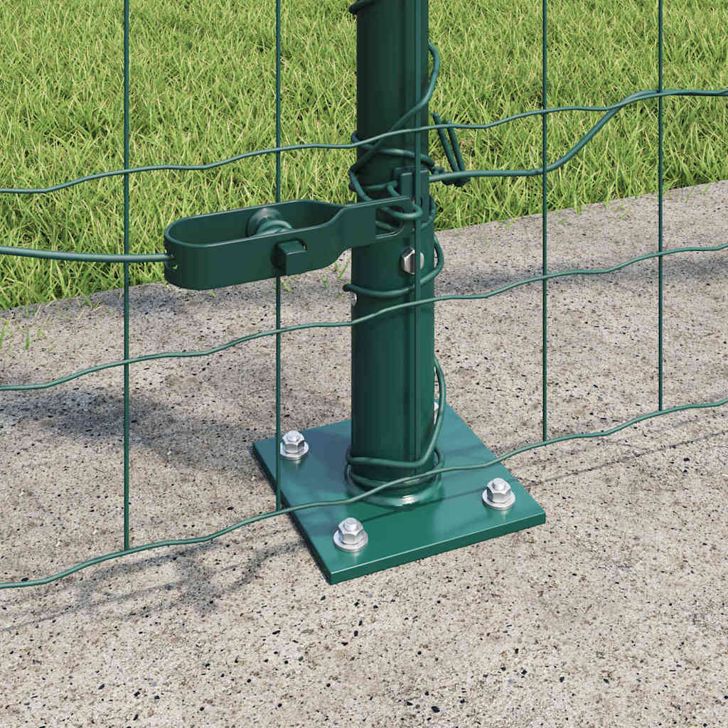Recinzione Metallica Saldato con Base in Cemento 10 x 1,5 m