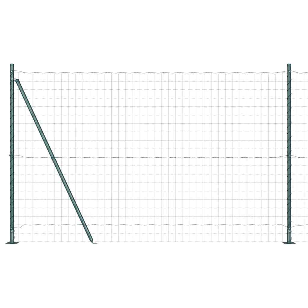 Recinzione Metallica Saldato con Base in Cemento 10 x 1,6 m