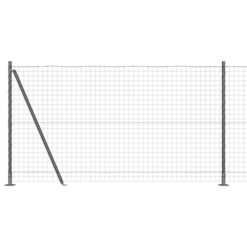 Recinzione Metallica Saldata con Base in Cemento 10x1,2 m