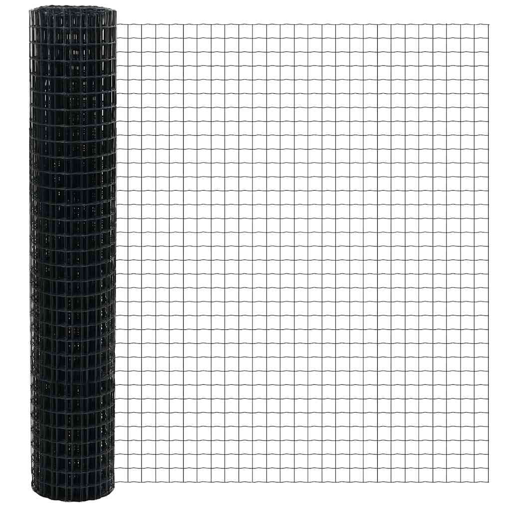 Recinzione Metallica Elettrosaldata con Base in Cemento 10x1,4 m