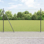 Recinzione Metallica Saldato con Base in Cemento 10 x 1,5 m