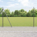 Recinzione Metallica Elettrosaldata 10 x 1,4 m con Base in Cemento