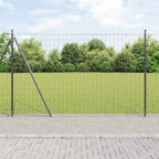Recinzione Metallica Saldato con Base in Cemento 10 x 1,5 m