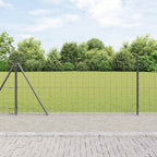 Recinzione Metallica Saldata con Base in Cemento 10 x 0,8 m