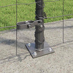 Recinzione Metallica Saldato con Base in Cemento 10 x 1,6 m