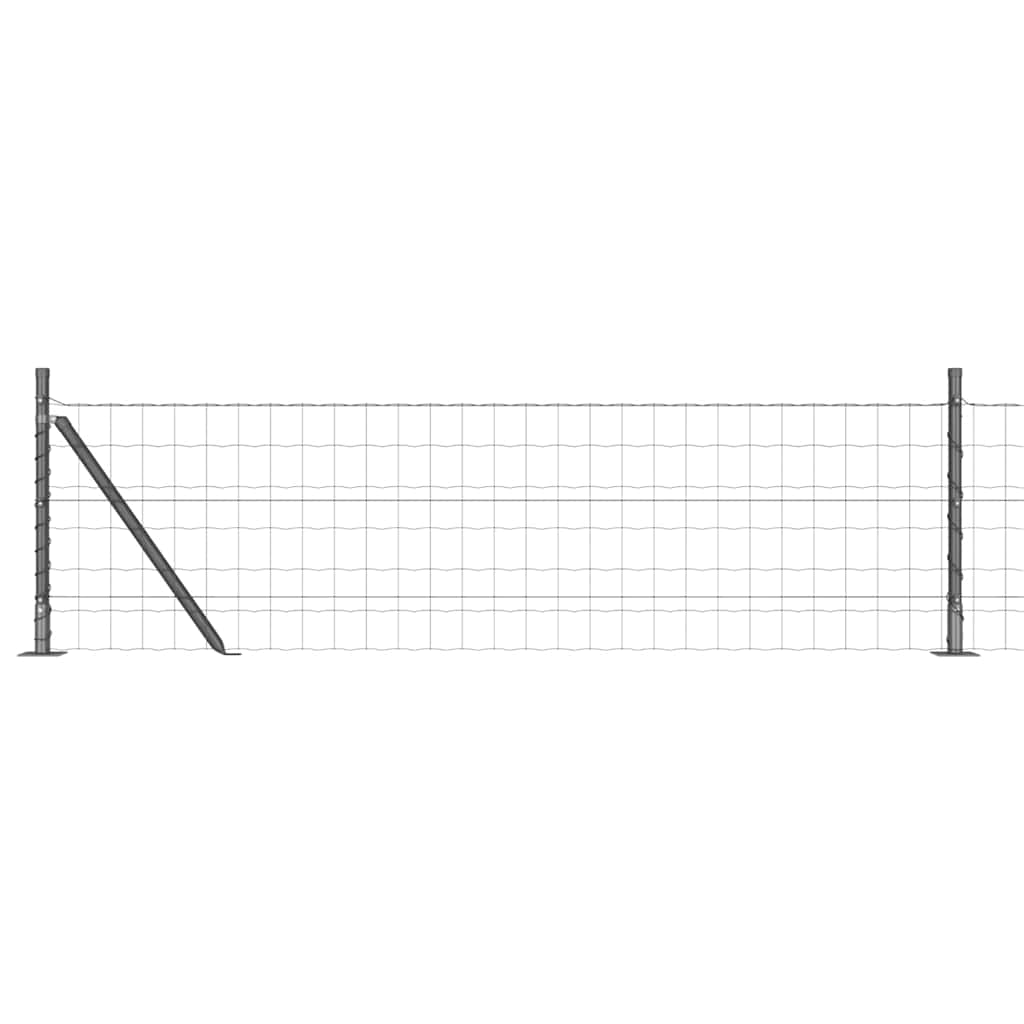 Recinzione Metallica Saldato con Base in Cemento 50 x 0,4 m