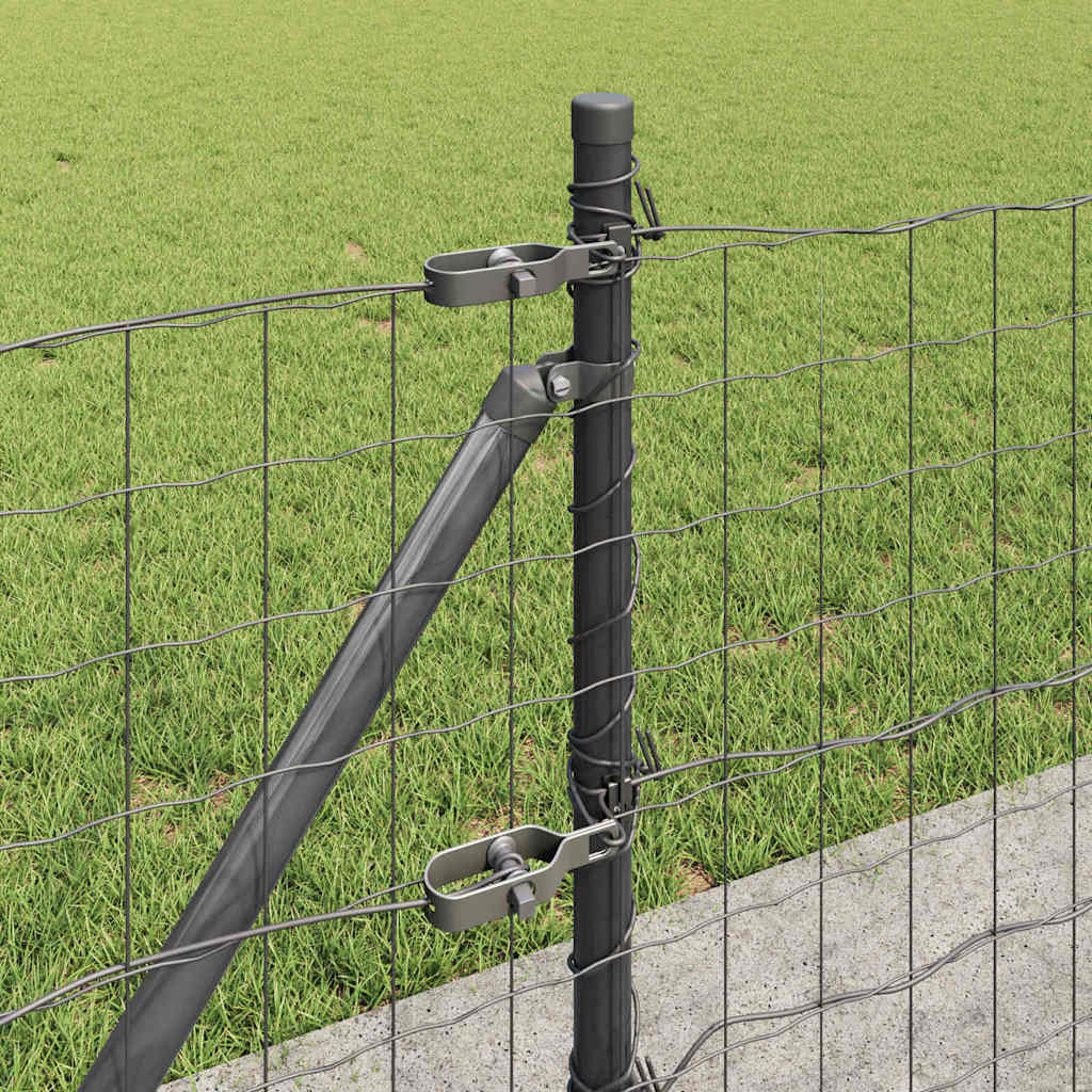 Recinzione Metallica Saldata con Base in Cemento 10x0,4 m