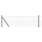 Recinzione Metallica Saldato in Acciaio PVC 10x0,6 m con Base in Cemento