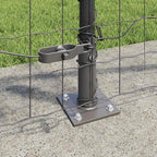 Recinzione Metallica Saldato Acciaio PVC 25 x 1 m con Base in Cemento