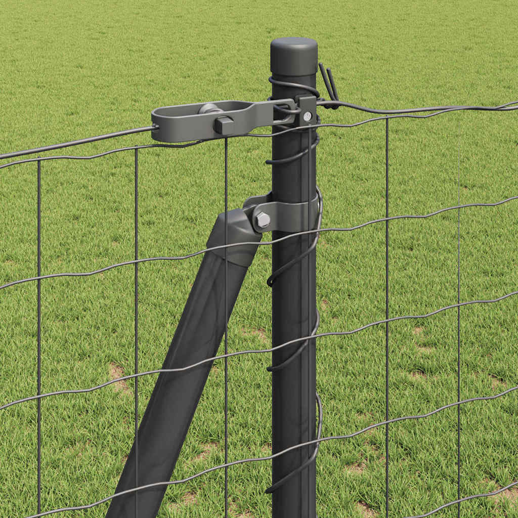 Recinzione Metallica Saldata con Base in Cemento 25 x 1,2 m