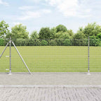 Recinzione Metallica Saldata con Base in Cemento 10x0,8 m