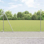 Recinzione Metallica Elettrosaldata con Base in Cemento 10x1,4 m