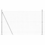 Recinzione Metallica Elettrosaldata con Base in Cemento 10x1,4 m