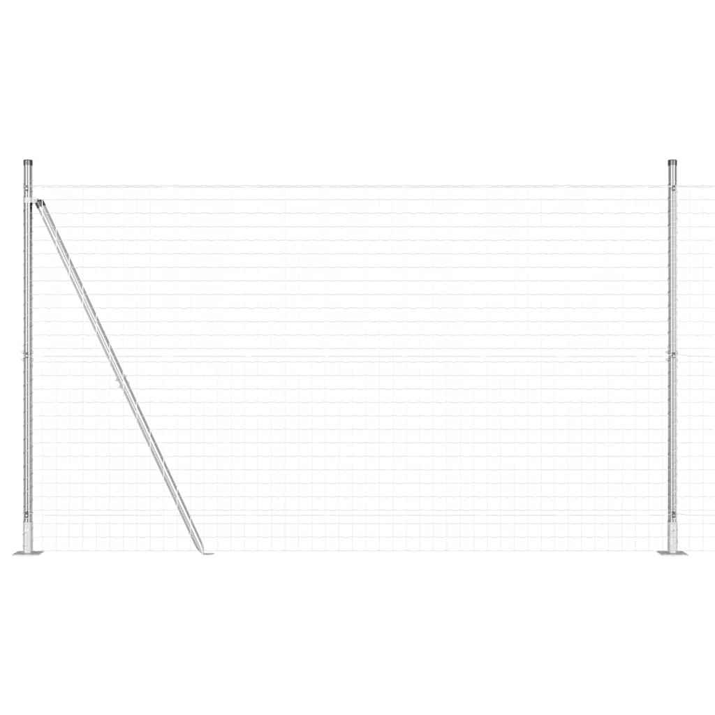 Recinzione Metallica Saldato con Base in Cemento 10 x 1,5 m