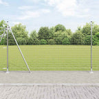 Recinzione Metallica Saldato con Base in Cemento 10x1,6 m