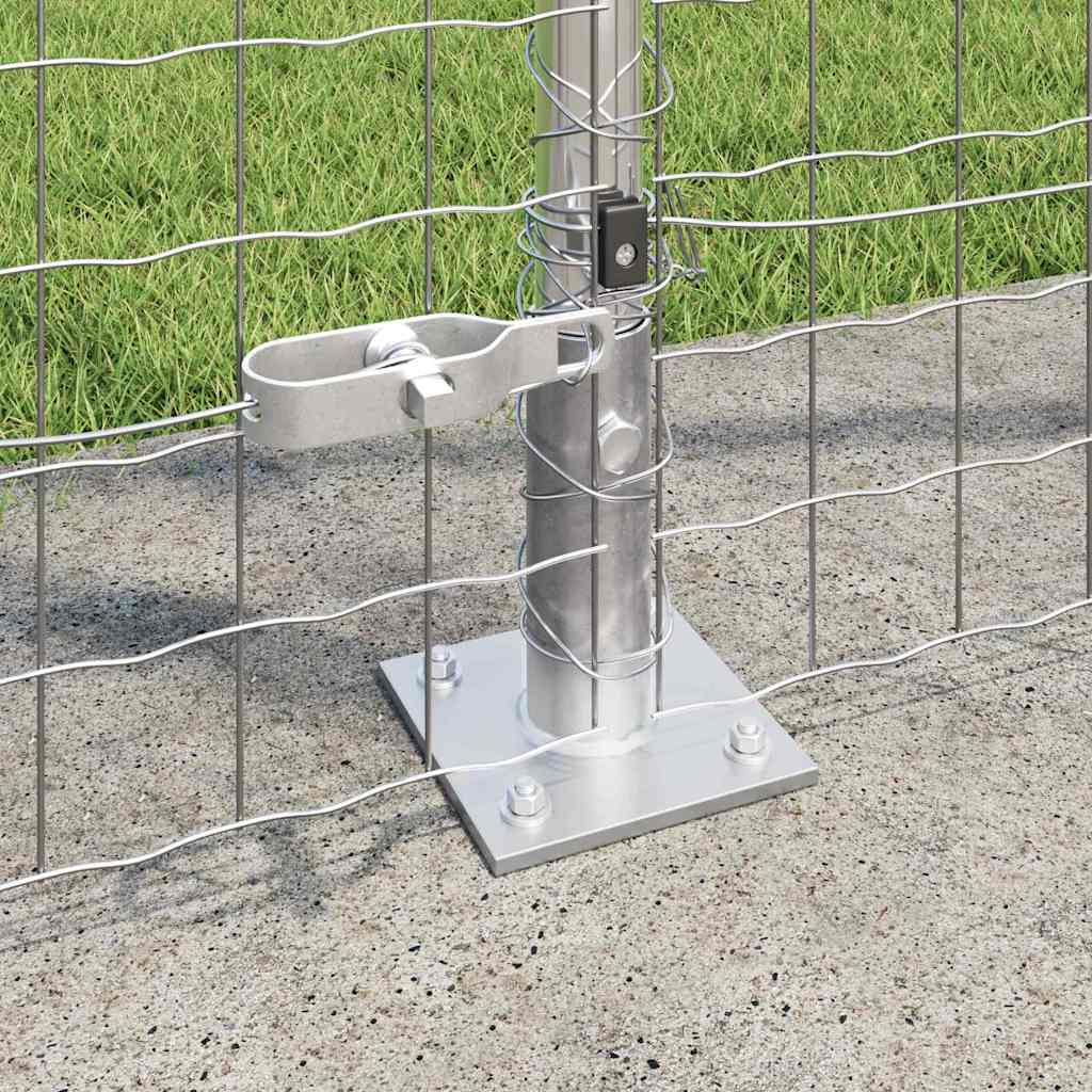 Recinzione Metallica Saldato con Base in Cemento 10 x 1,5 m