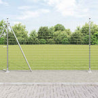 Recinzione Metallica Saldato con Base in Cemento 10 x 1,5 m