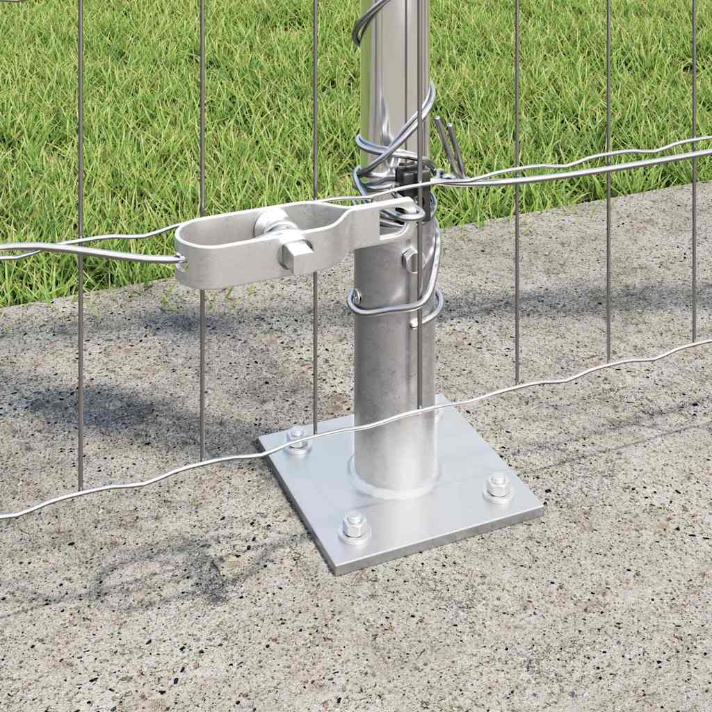 Recinzione Metallica Saldata con Base in Cemento 10 x 1,2 m
