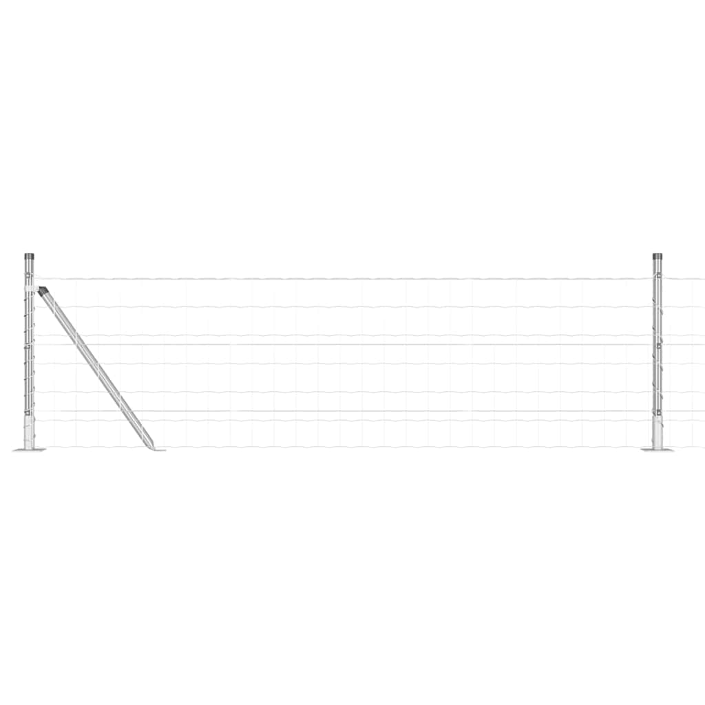 Recinzione Metallica Saldato con Base in Cemento 10 x 0,6 m