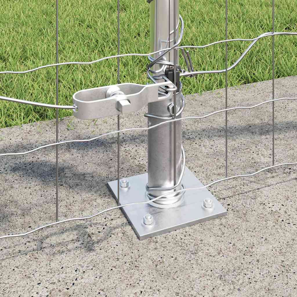 Recinzione Metallica Saldata con Base in Cemento 10 x 0,8 m