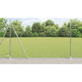 Recinzione Metallica Saldato Acciaio Zincato 10 x 1,6 m con Base in Cemento