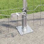 Recinzione Metallica Saldato Acciaio Zincato 25 x 1 m con Base in Cemento