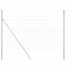 Recinzione metallica saldata in acciaio zincato 25 x 1,5 m con pali per fissaggio a terra