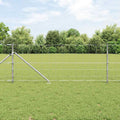 Recinzione in rete saldata zincata 25 x 0,8 m con punte