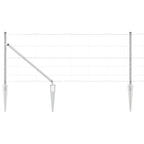 Recinzione in rete saldata zincata 25 x 0,8 m con punte