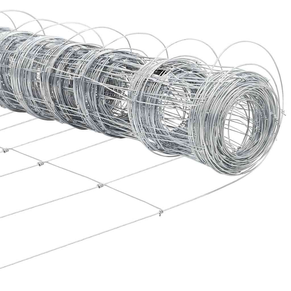 Recinzione in rete saldata 25 x 1 m acciaio zincato