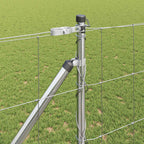 Recinzione in rete saldata zincata 25 x 1,2 m con pali