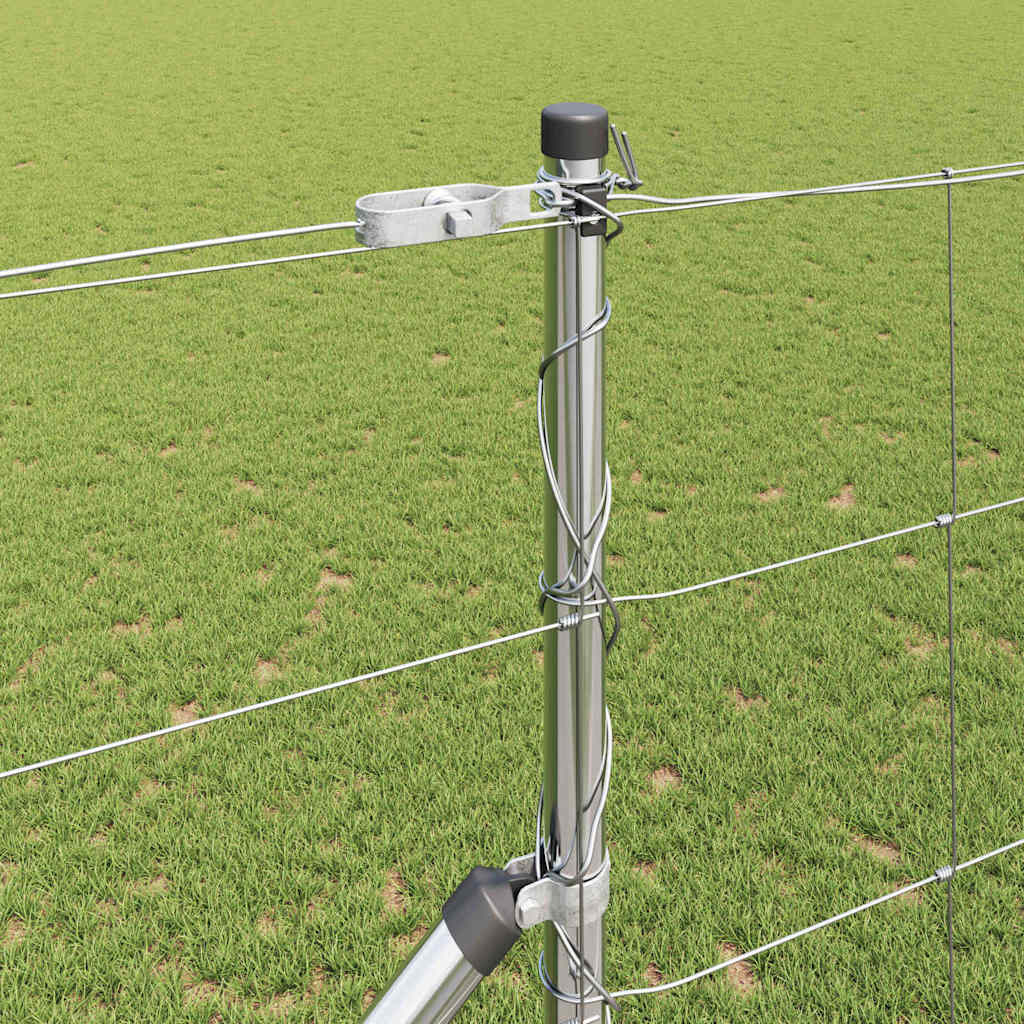 Recinzione in rete saldata con punte 25 x 1,4 m - Acciaio zincato