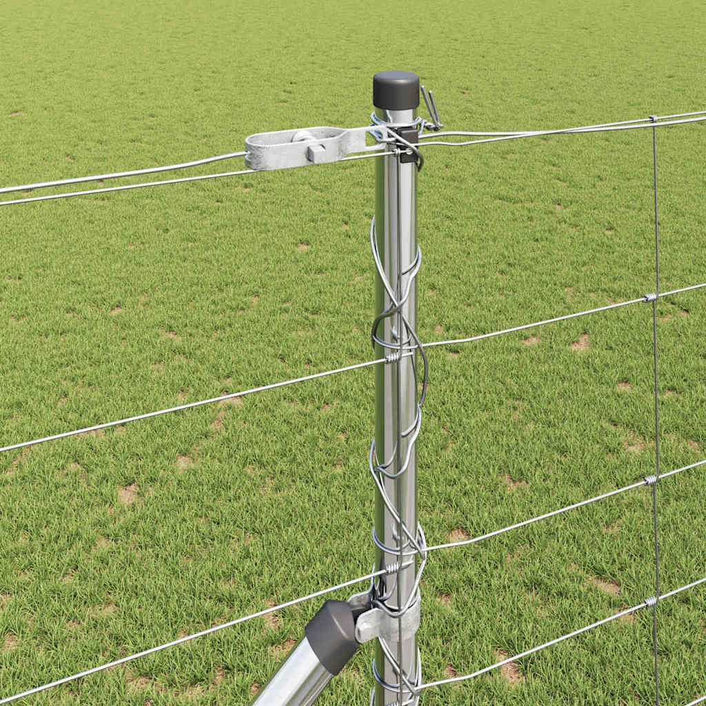 Recinzione in rete saldata con punte 25 x 1,4 m - Acciaio zincato